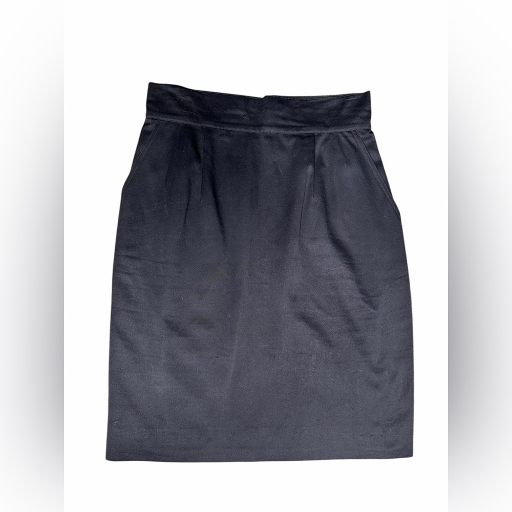 VTG Patrick Kelly Paris Pencil Skirt Made in France Pockets Size FR 40 / US 8